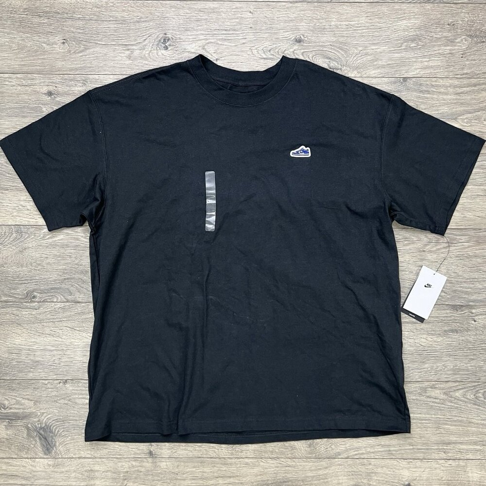 Nike T Shirt Sz XL Mens Black Sportswear Max 90 Patch Short Sleeve Graphic $40